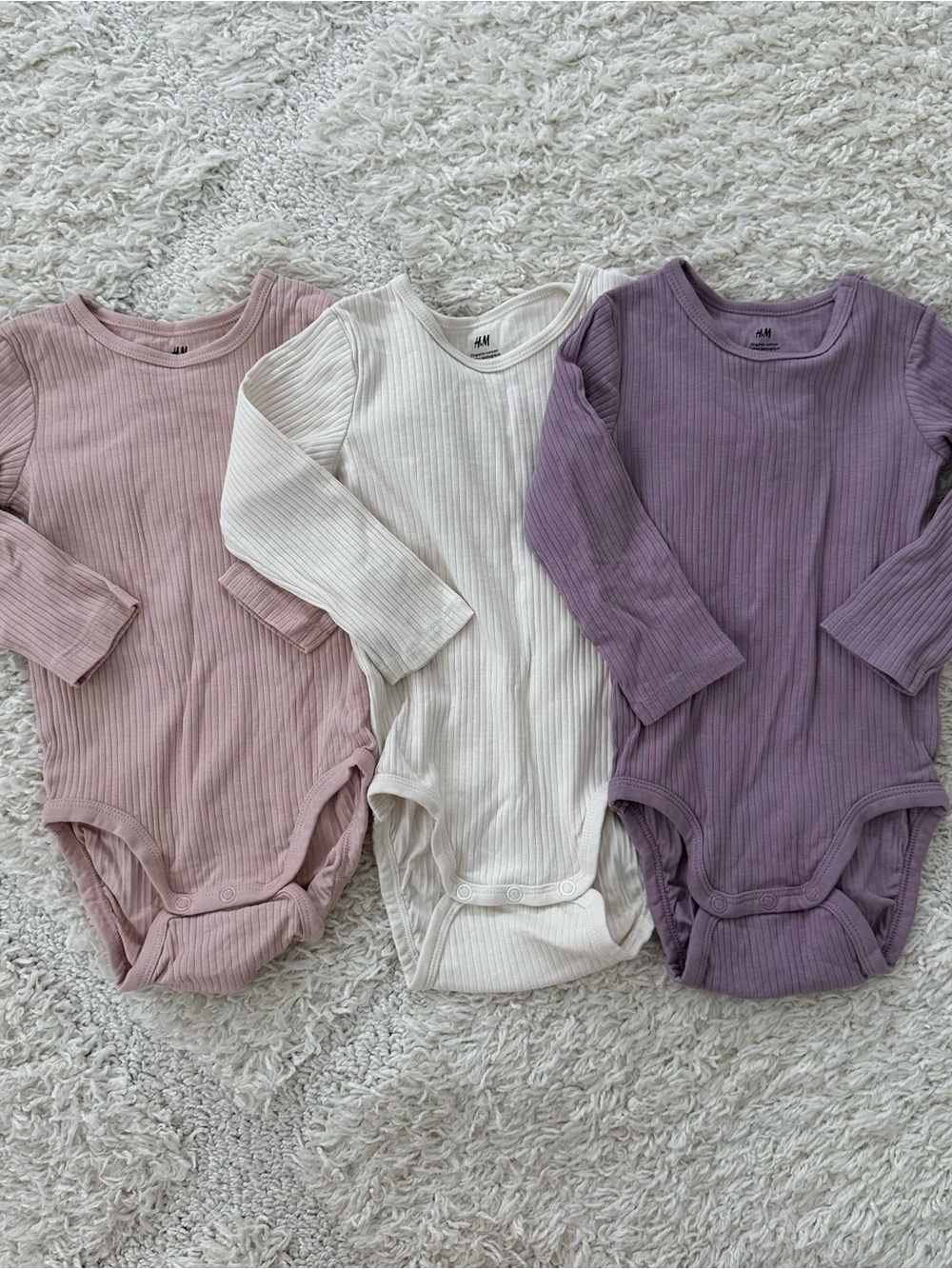 H&M Ribbed Bodysuits Bundle